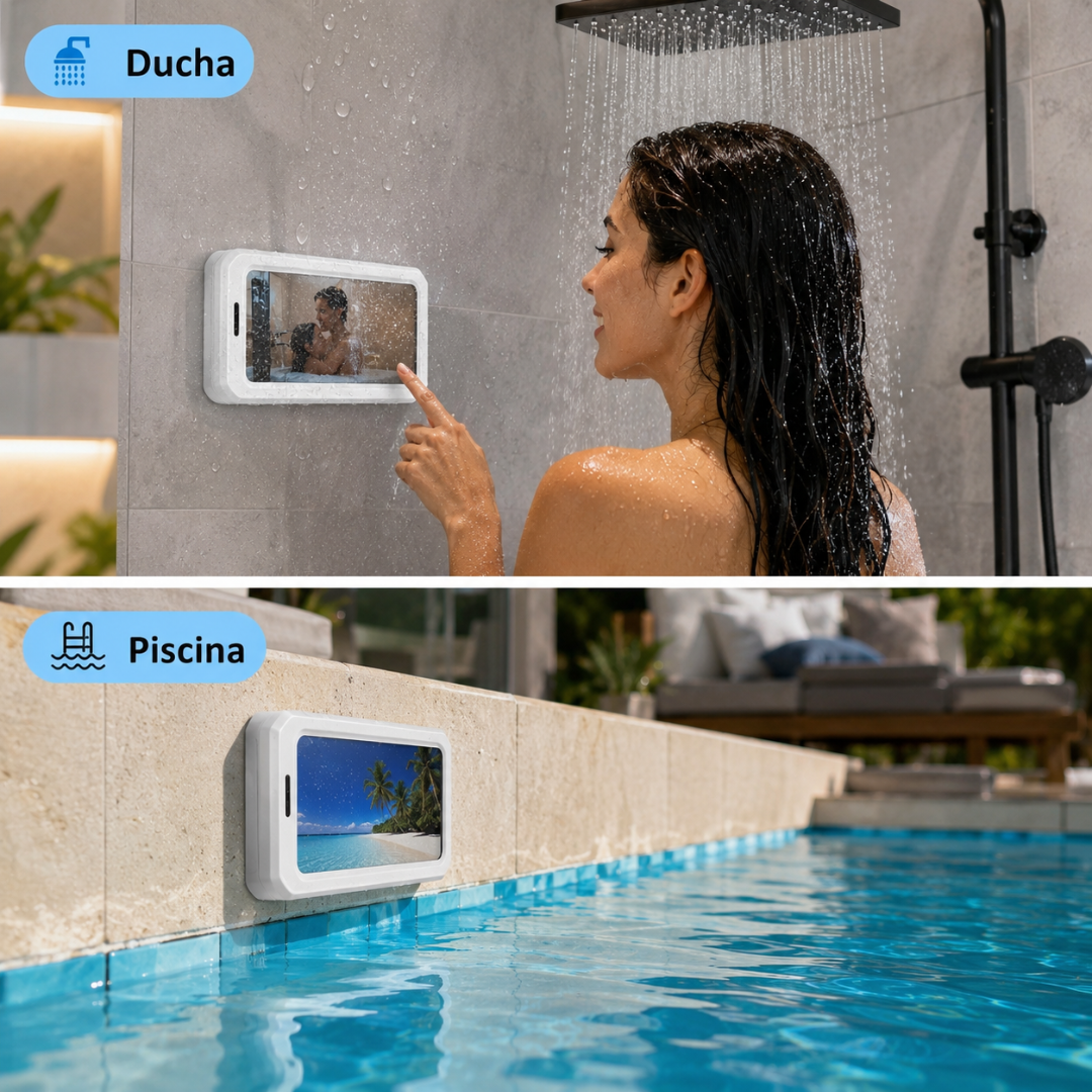 Soporte Impermeable para Móvil de Ducha y Piscina